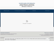 Tablet Screenshot of notariusz-radziuk.pl